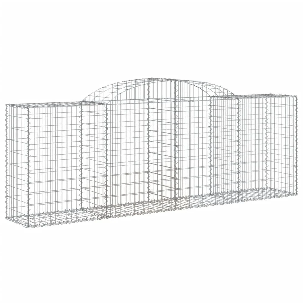 VIDAXL Paniers à Gabions Arqués 6 Pcs 300x50x100/120 Cm Fer Galvanisé 3 VIDAXL Paniers à Gabions Arqués 6 Pcs 300x50x100/120 Cm Fer Galvanisé – Image 3