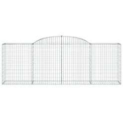 VIDAXL Paniers à Gabions Arqués 6 Pcs 300x50x100/120 Cm Fer Galvanisé 9 VIDAXL Paniers à Gabions Arqués 6 Pcs 300x50x100/120 Cm Fer Galvanisé -Konst Decor Magasin 647dd2f3a5a8c2.80411830