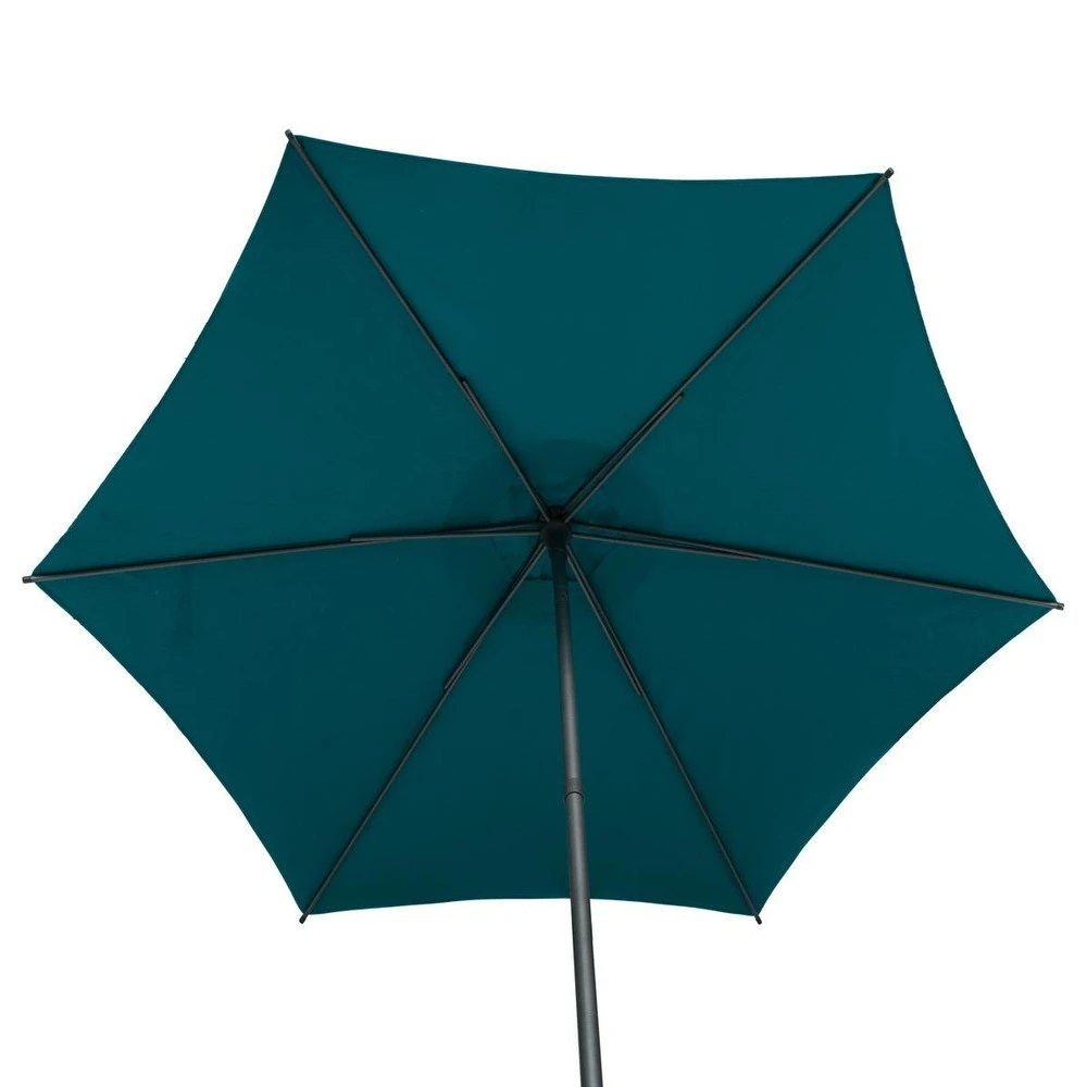 Parasol Droit Rond Soya Bleu Canard 4 Parasol Droit Rond Soya Bleu Canard – Image 4