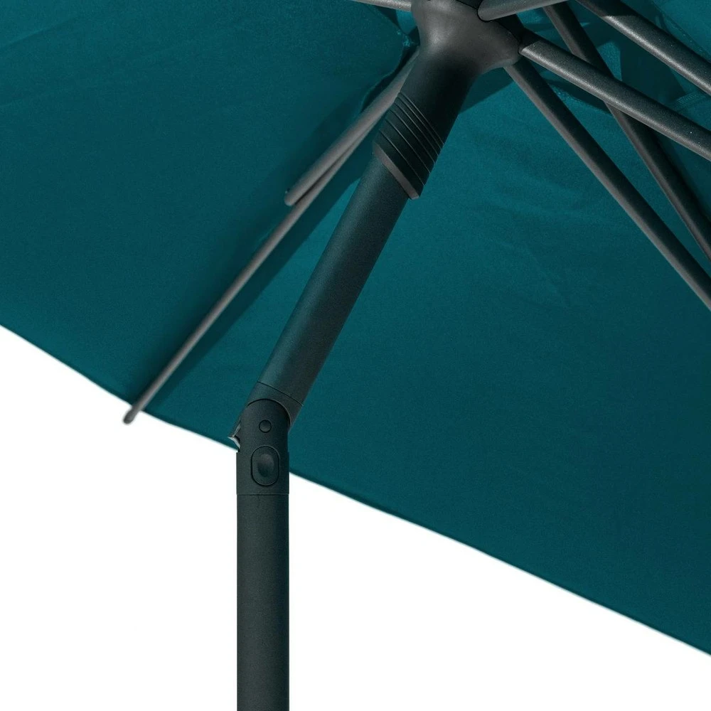 Parasol Droit Rond Soya Bleu Canard 3 Parasol Droit Rond Soya Bleu Canard – Image 3