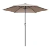 Parasol Droit 3m En Aluminium Taupe