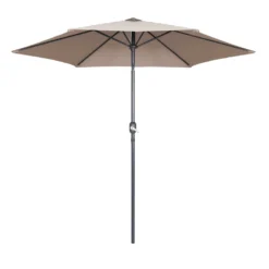 Parasol Droit 3m En Aluminium Taupe
