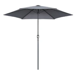 Parasol Droit 3m En Aluminium Gris Anthracite