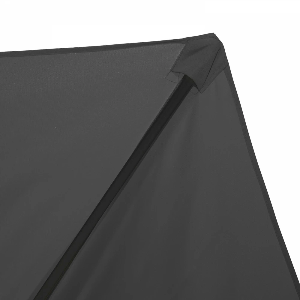 Parasol Droit 3m En Aluminium Gris Anthracite 4 Parasol Droit 3m En Aluminium Gris Anthracite – Image 4