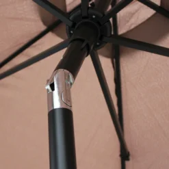 Parasol Droit Inclinable 3m Et 4 Dalles Lestées Aluminium Taupe -Konst Decor Magasin 6480224d58fa17.02854240