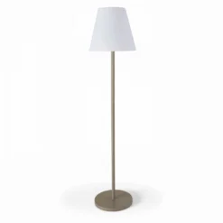 Lampadaire Droit à Led En Acier Taupe