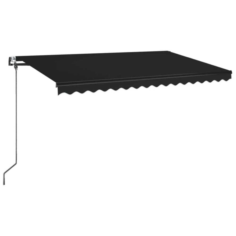 VIDAXL Auvent Automatique Et Capteur De Vent Led 450x350 Cm Anthracite 1 VIDAXL Auvent Automatique Et Capteur De Vent Led 450x350 Cm Anthracite