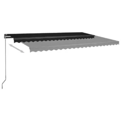 VIDAXL Auvent Automatique Capteur De Vent Et Led 500x350 Cm Anthracite 11 VIDAXL Auvent Automatique Capteur De Vent Et Led 500x350 Cm Anthracite -Konst Decor Magasin 6480d1cde47b91.83210252