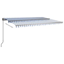 VIDAXL Auvent Automatique Sur Pied 500x350 Cm Bleu/blanc 11 VIDAXL Auvent Automatique Sur Pied 500x350 Cm Bleu/blanc -Konst Decor Magasin 6480d1d8afd768.76876724