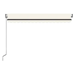 VIDAXL Auvent Automatique Avec Capteur De Vent Et Led 450x350 Cm Crème 10 VIDAXL Auvent Automatique Avec Capteur De Vent Et Led 450x350 Cm Crème -Konst Decor Magasin 6480d1e04b3a68.46570574