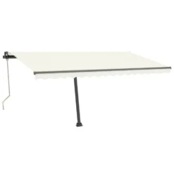 VIDAXL Auvent Automatique Avec Capteur De Vent Et Led 400x300 Cm Crème -Konst Decor Magasin 6480d1ed652e90.90021931