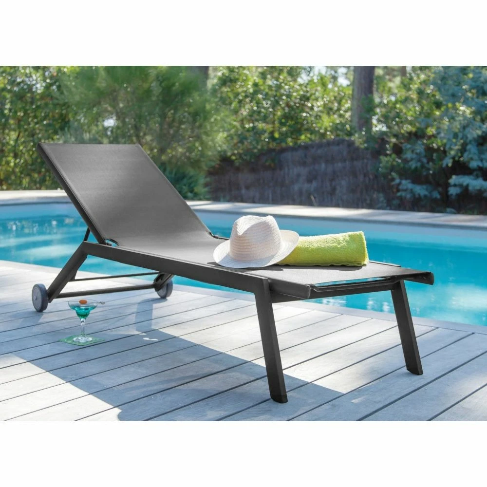 Lit De Jardin En Aluminium Florence (lot De 2) 2 Lit De Jardin En Aluminium Florence (lot De 2) – Image 2