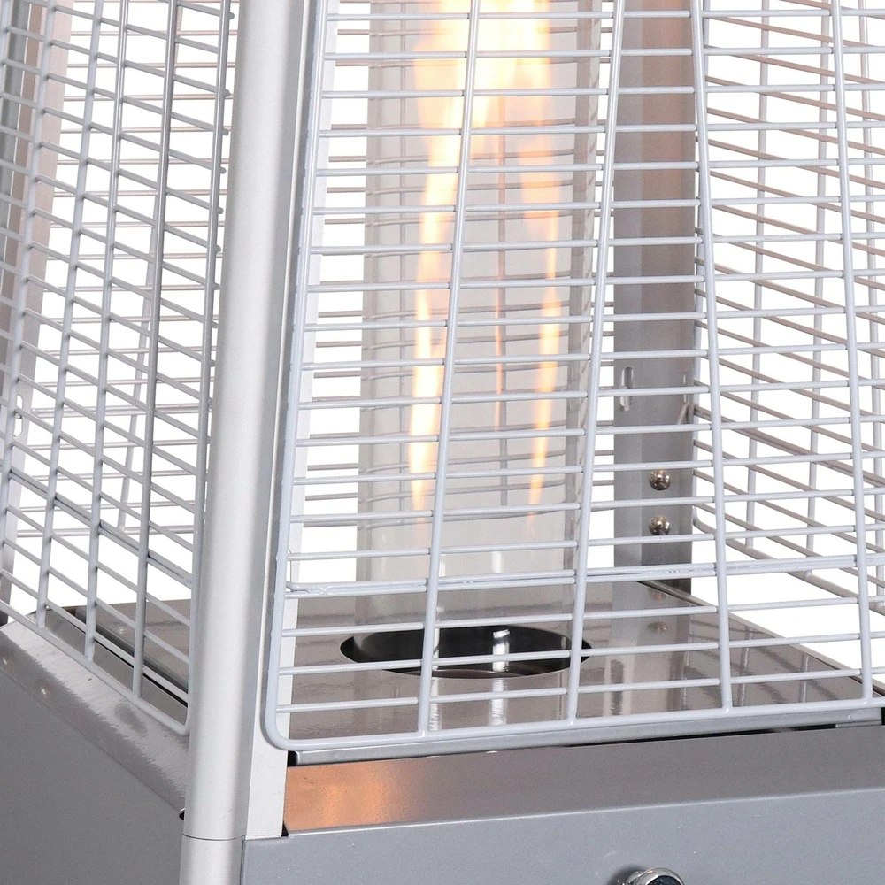 Chauffage D'extérieur Avec Sa Housse Intégrale - Arctic 13kw Gris Clair - Parasol Chauffant Gaz Pyramide. Chauffage De Terrasse 6 Chauffage D'extérieur Avec Sa Housse Intégrale - Arctic 13kw Gris Clair - Parasol Chauffant Gaz Pyramide. Chauffage De Terrasse – Image 6