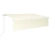 VIDAXL Auvent Automatique Store Capteur De Vent Et Led 6x3 M Crème