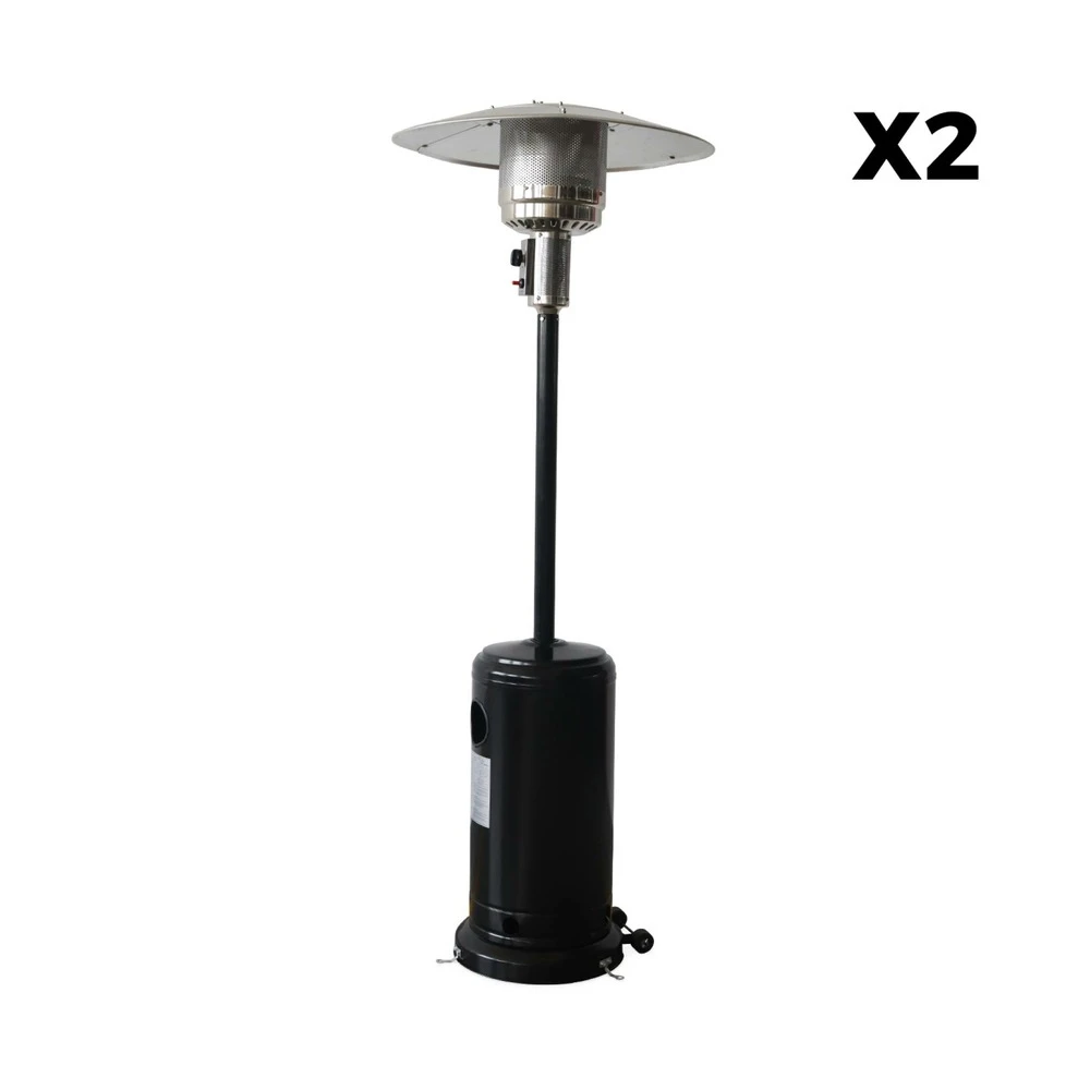 Lot De 2 Chauffages D'extérieur à Gaz 13kw - Siberia - Parasols Chauffants. Avec Roulettes Et Stabilisateur 2 Lot De 2 Chauffages D'extérieur à Gaz 13kw - Siberia - Parasols Chauffants. Avec Roulettes Et Stabilisateur – Image 2
