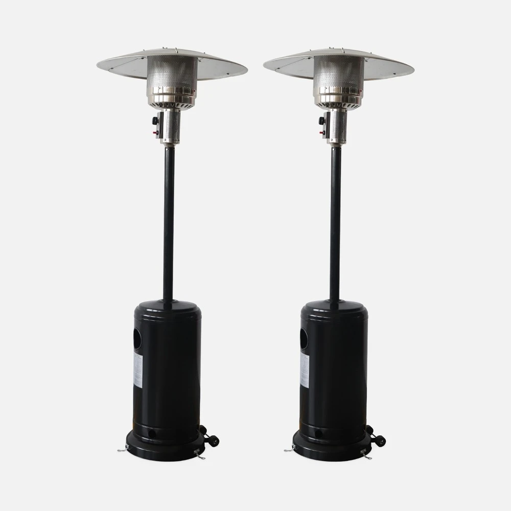 Lot De 2 Chauffages D'extérieur à Gaz 13kw - Siberia - Parasols Chauffants. Avec Roulettes Et Stabilisateur 1 Lot De 2 Chauffages D'extérieur à Gaz 13kw - Siberia - Parasols Chauffants. Avec Roulettes Et Stabilisateur