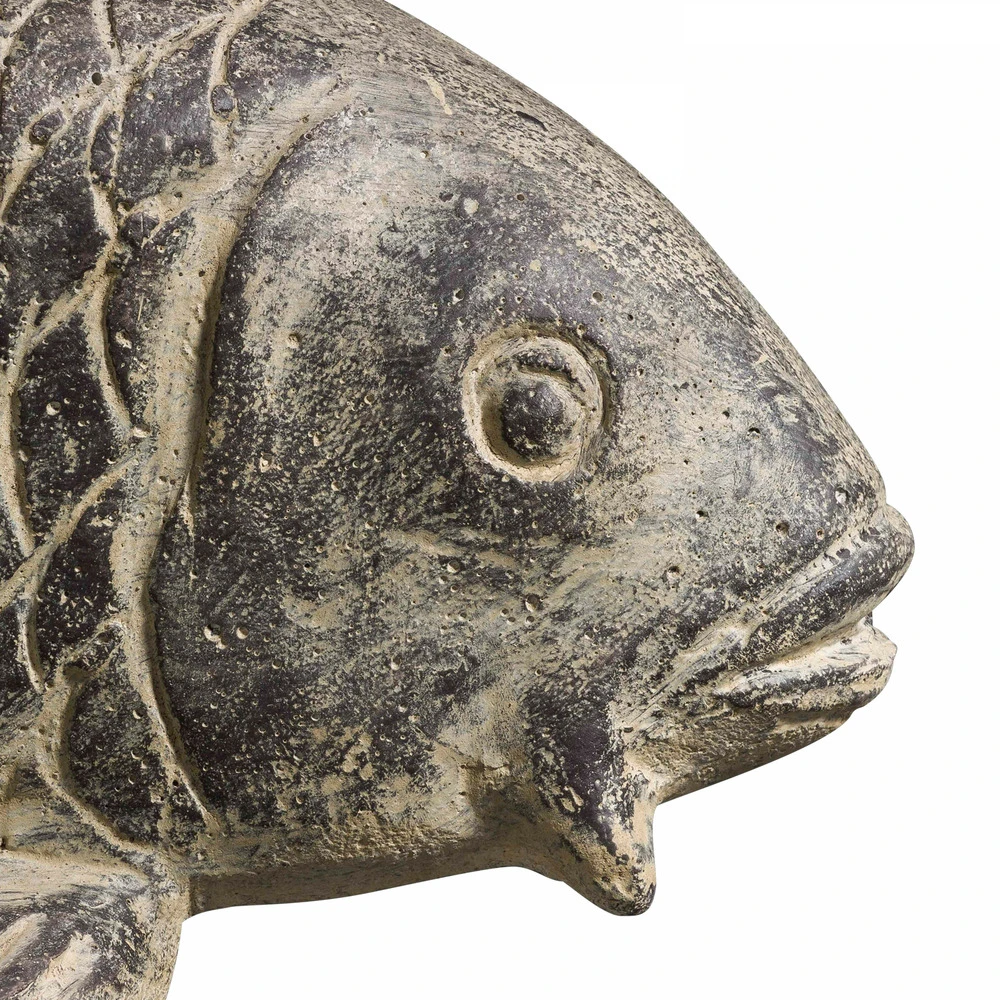 Statue De Jardin Carpe En Pierre Naturelle Gris 4 Statue De Jardin Carpe En Pierre Naturelle Gris – Image 4