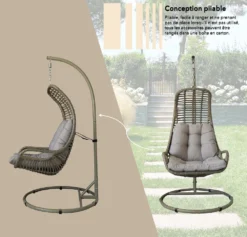 Fauteuil Suspendu Couleur Cuivre -Konst Decor Magasin 648864d731ca47.36084989