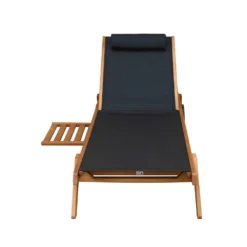 Lot De 2 Bains De Soleil Avec Coussin Et Tablette En Bois Noir 10 Lot De 2 Bains De Soleil Avec Coussin Et Tablette En Bois Noir -Konst Decor Magasin 648864faba0f34.36830458