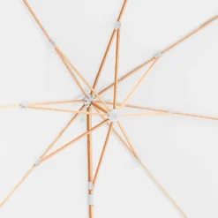 Parasol Déporté Carré 3x3m Effet Bois écru -Konst Decor Magasin 648864fef08ae2.50747552