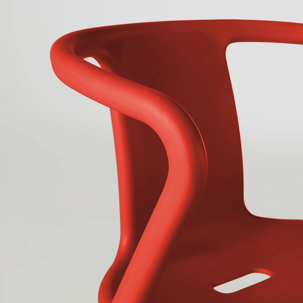 Fauteuil En Plastique Rouge 4 Fauteuil En Plastique Rouge – Image 4
