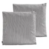 Lot De 2 Coussins Carrés Polyester Linea Gris 45x45x8 Cm