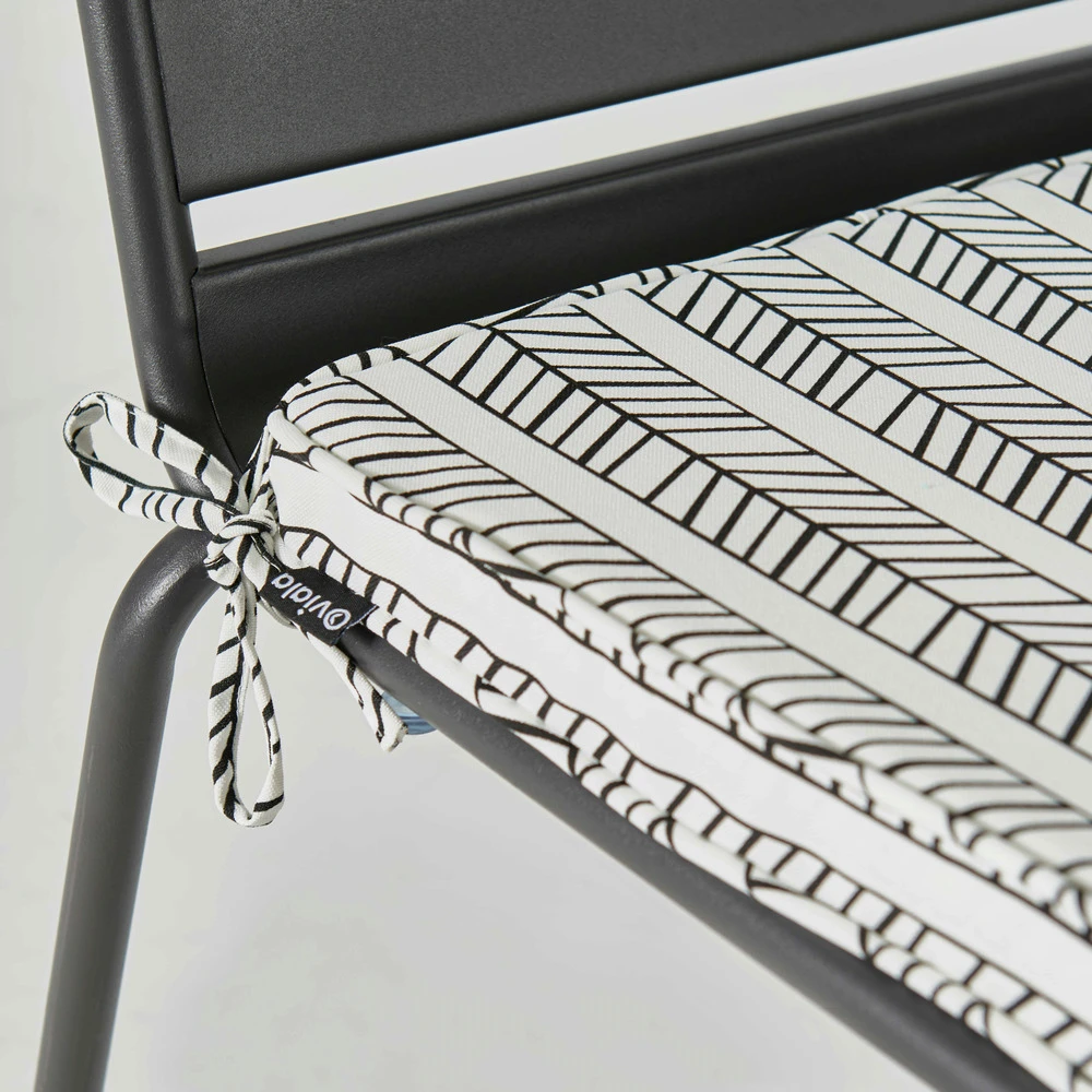 Lot De 4 Galettes De Chaise Polyester Tempu 40x40x3 Cm 4 Lot De 4 Galettes De Chaise Polyester Tempu 40x40x3 Cm – Image 4