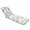 Coussin Pour Bain De Soleil Gris Et Blanc 186 X 60 X 5cm