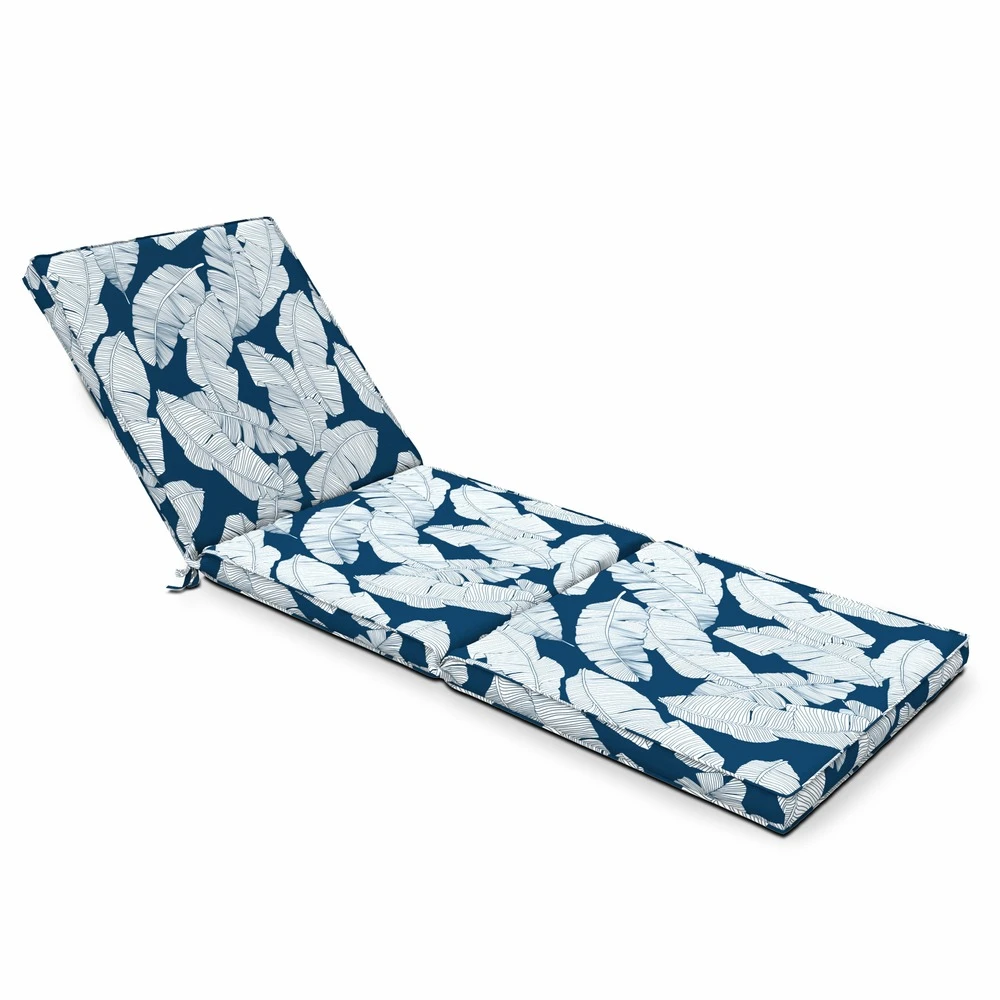 Coussin Bain De Soleil Polyester Bleu Et Blanc 186 X 60 X 5 Cm 1 Coussin Bain De Soleil Polyester Bleu Et Blanc 186 X 60 X 5 Cm