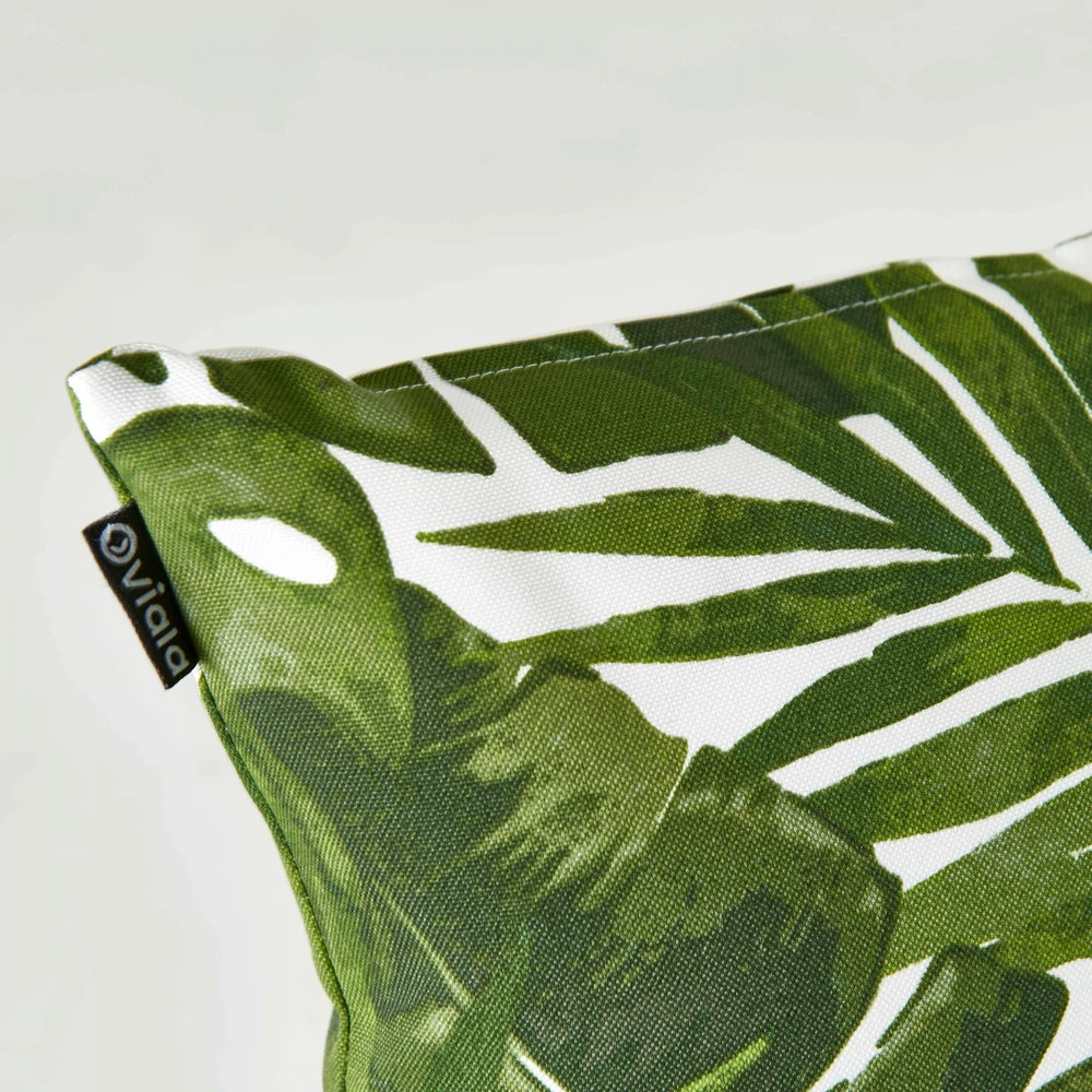 Lot De 2 Coussins Carrés Polyester Jungle 45x45x8 Cm 2 Lot De 2 Coussins Carrés Polyester Jungle 45x45x8 Cm – Image 2