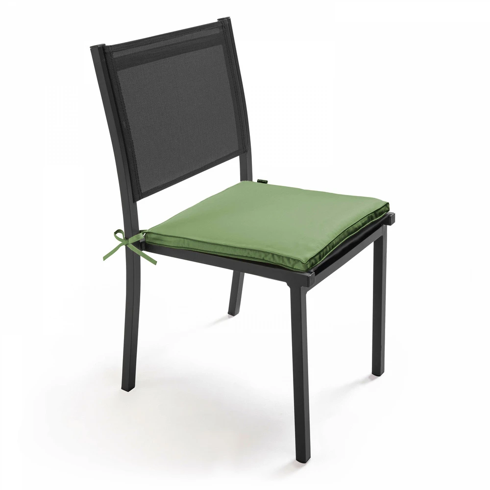 Lot De 4 Galettes De Chaise Polyester Vert Cactus 40x40x3 Cm 2 Lot De 4 Galettes De Chaise Polyester Vert Cactus 40x40x3 Cm – Image 2