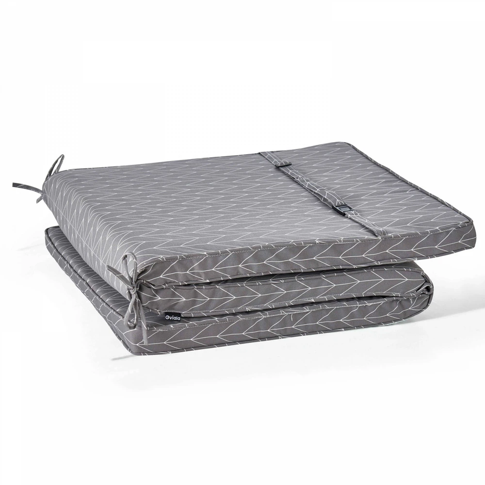 Coussin Bain De Soleil Polyester Gris 186 X 60 X 5 Cm 3 Coussin Bain De Soleil Polyester Gris 186 X 60 X 5 Cm – Image 3