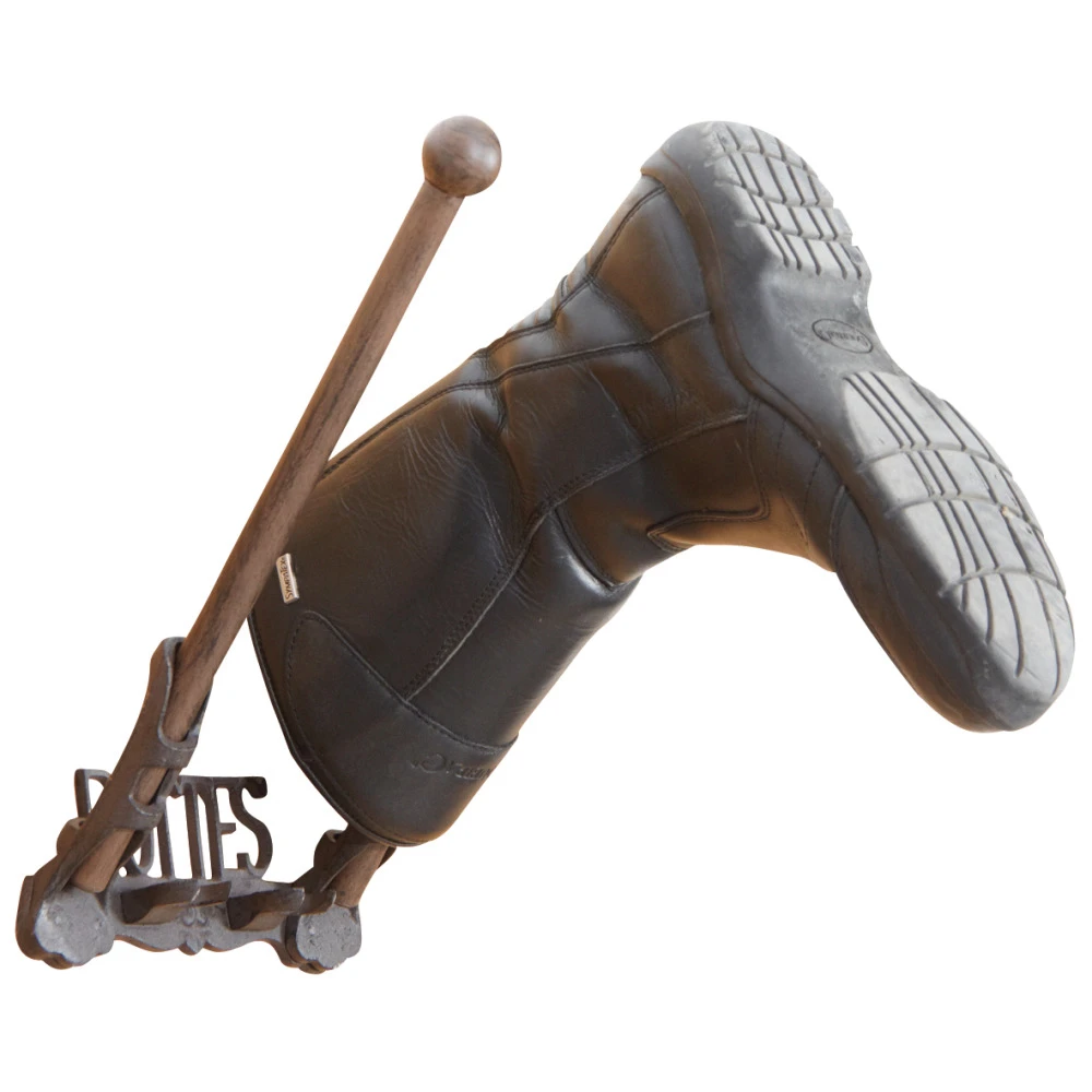 Porte-bottes Mural En Fonte Et Bois 3 Porte-bottes Mural En Fonte Et Bois – Image 3