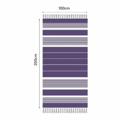 Fouta En Coton Arthur 100x200cm Violet 7 Fouta En Coton Arthur 100x200cm Violet -Konst Decor Magasin 648b51cde84947.62878129