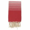 Fouta En Coton Miami 100x200cm Rouge