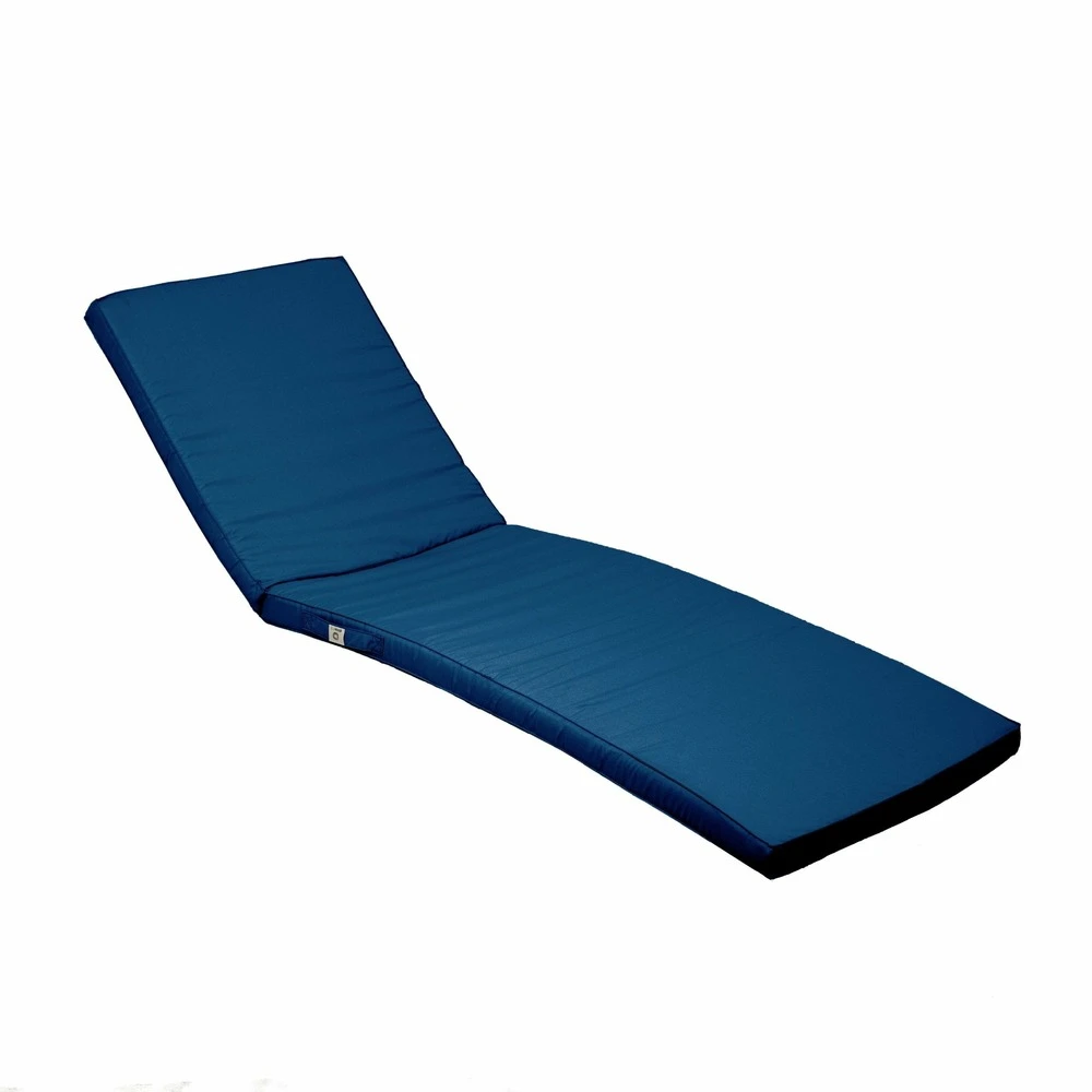 Coussin Bain De Soleil / Matelas Pour Transat Dehoussable- 185x60x5cm - Bleu Petrole 1 Coussin Bain De Soleil / Matelas Pour Transat Dehoussable- 185x60x5cm - Bleu Petrole