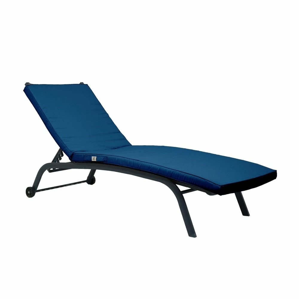 Coussin Bain De Soleil / Matelas Pour Transat Dehoussable- 185x60x5cm - Bleu Petrole 3 Coussin Bain De Soleil / Matelas Pour Transat Dehoussable- 185x60x5cm - Bleu Petrole – Image 3