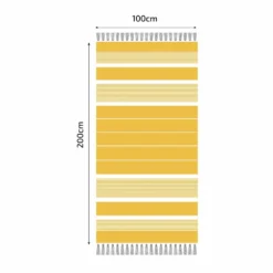 Fouta En Coton Arthur 100x200cm Jaune 7 Fouta En Coton Arthur 100x200cm Jaune -Konst Decor Magasin 648b51d64eb9f0.32626745