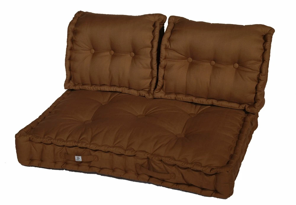 Coussins Palette Capitonné 120x80x20cm Rouille 1 Coussins Palette Capitonné 120x80x20cm Rouille