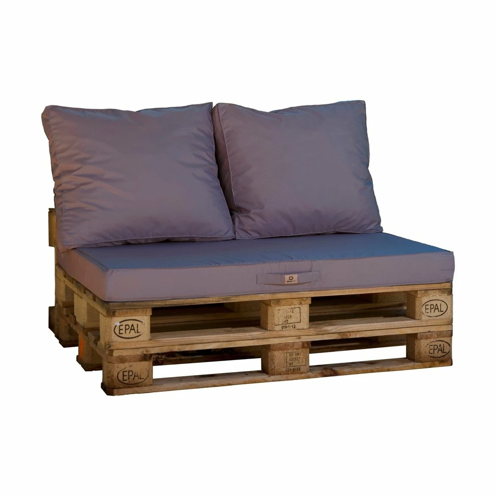 Lot Matelas Pour Palette Déhoussable Avec Assise De 120x80x10cm Et Dossier Gris Carbone 1 Lot Matelas Pour Palette Déhoussable Avec Assise De 120x80x10cm Et Dossier Gris Carbone