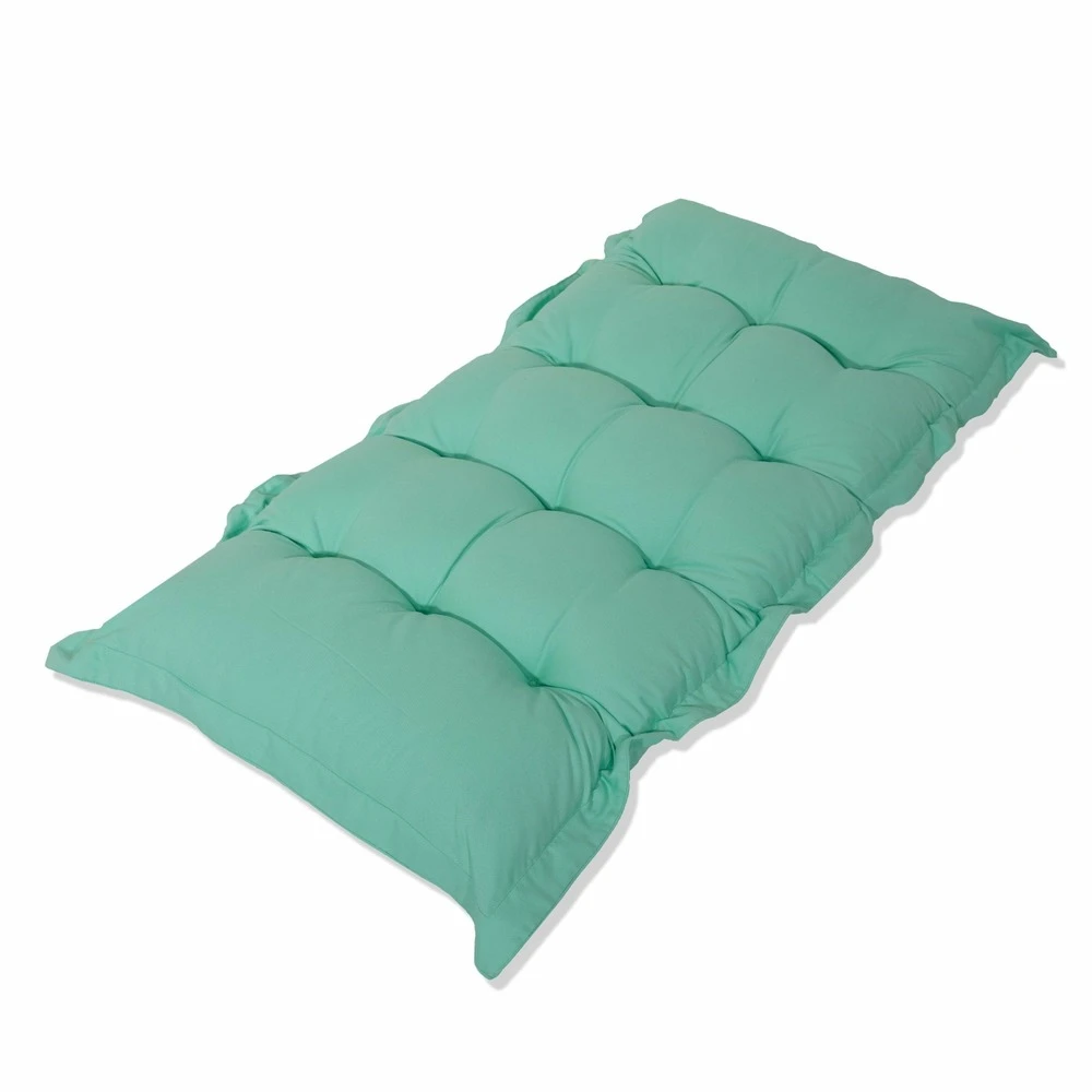 Coussin Capitonné Confort Intérieur Extérieur 120x60cm - Vert Mint 1 Coussin Capitonné Confort Intérieur Extérieur 120x60cm - Vert Mint