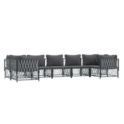 VIDAXL Salon De Jardin 7 Pcs Avec Coussins Anthracite Acier 9 VIDAXL Salon De Jardin 7 Pcs Avec Coussins Anthracite Acier -Konst Decor Magasin 648c40bebad6a0.05980868