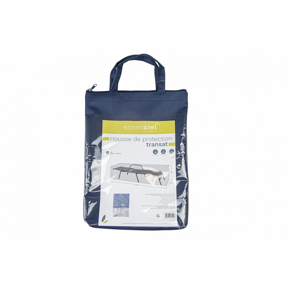 Housse De Protection Transat Imperméable Et Résistante Aux Uv En Polyester Bleu Marine - Mobilier De Jardin - 210x90x60cm 2 Housse De Protection Transat Imperméable Et Résistante Aux Uv En Polyester Bleu Marine - Mobilier De Jardin - 210x90x60cm – Image 2
