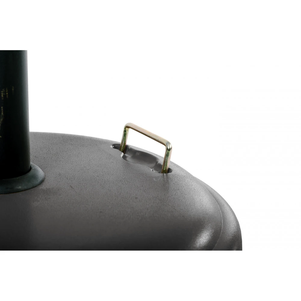 Pied De Parasol Béton Rond 25kg A Roulettes Gris 50x7cm - Mobilier De Jardin 2 Pied De Parasol Béton Rond 25kg A Roulettes Gris 50x7cm - Mobilier De Jardin – Image 2