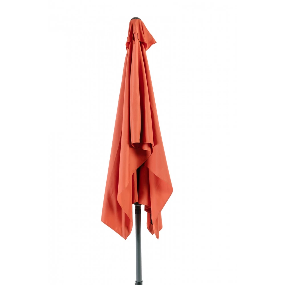 Parasol Rectangulaire 2x3m Orange Aluminium Et Polyester Avec Manivelle Inclinable - Parasol Droit - Mobilier De Jardin 4 Parasol Rectangulaire 2x3m Orange Aluminium Et Polyester Avec Manivelle Inclinable - Parasol Droit - Mobilier De Jardin – Image 4