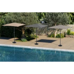 Parasol Rectangulaire Beige 2x3m Aluminium Et Polyester Avec Manivelle - Parasol Droit - Mobilier De Jardin 9 Parasol Rectangulaire Beige 2x3m Aluminium Et Polyester Avec Manivelle - Parasol Droit - Mobilier De Jardin -Konst Decor Magasin 649094403b2be6.48088349