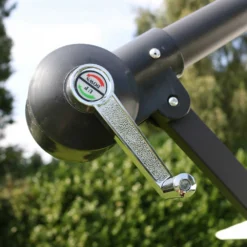 Parasol Déporté 3x3m Et 4 Dalles à Remplir Aluminium Vert -Konst Decor Magasin 64912b6ebd87e6.09642994