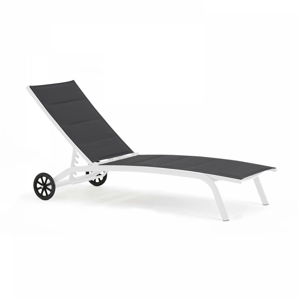 Lot De 2 Bains De Soleil En Aluminium Blanc 2 Lot De 2 Bains De Soleil En Aluminium Blanc – Image 2