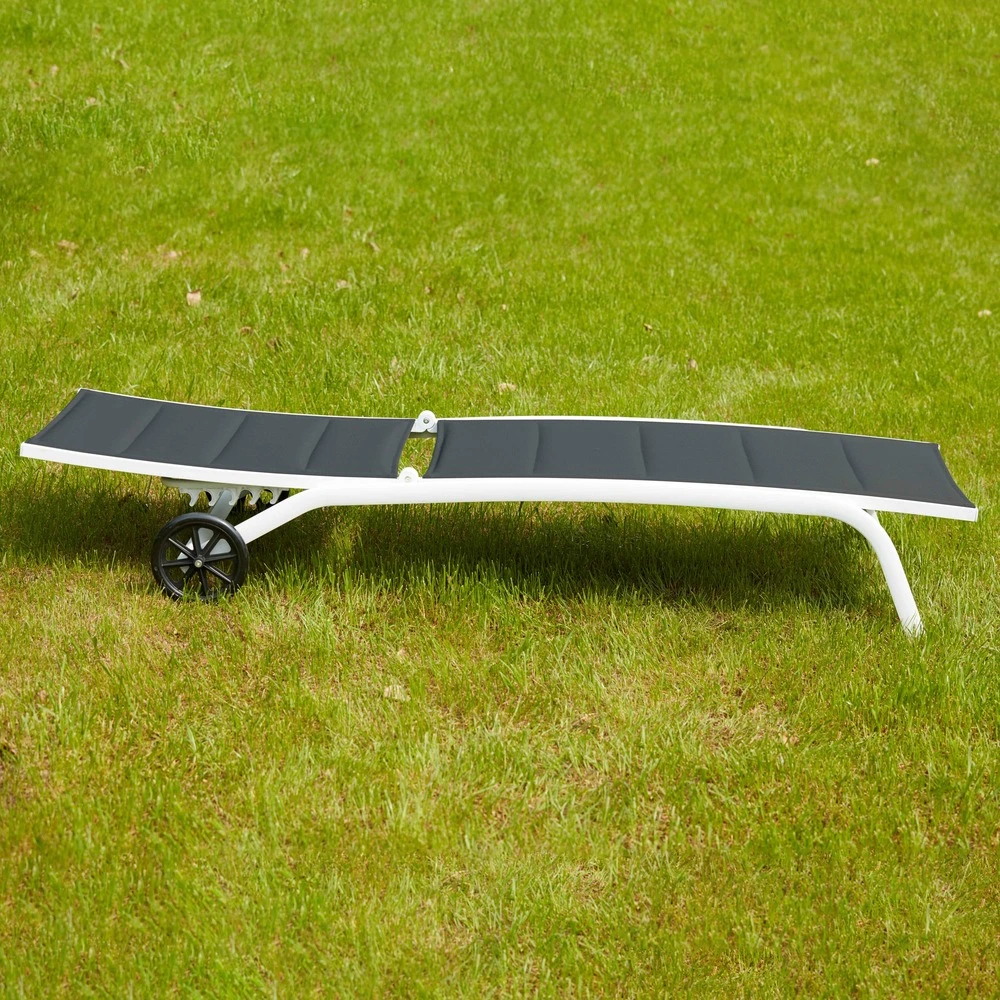 Lot De 2 Bains De Soleil En Aluminium Blanc 4 Lot De 2 Bains De Soleil En Aluminium Blanc – Image 4