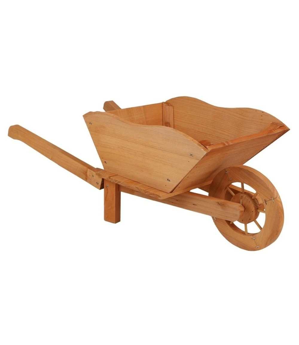 Porte Plantes Brouette Bois Naturel 1 Porte Plantes Brouette Bois Naturel